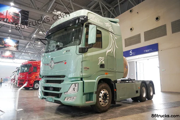 Dongfeng Commercial Vehicle Tianlong Flagship KX King Edition 580hp 6X4(10 wheels) LNG Tractor Truck (Hydraulic Retarder) Exterior (3) | 86T