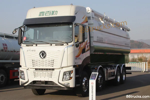 Dongfeng Changxing X7 430 hp 8X4(12 wheels) Bulk Feed Transport Truck (Baiqin Brand) Exterior (3) | 86Trucks