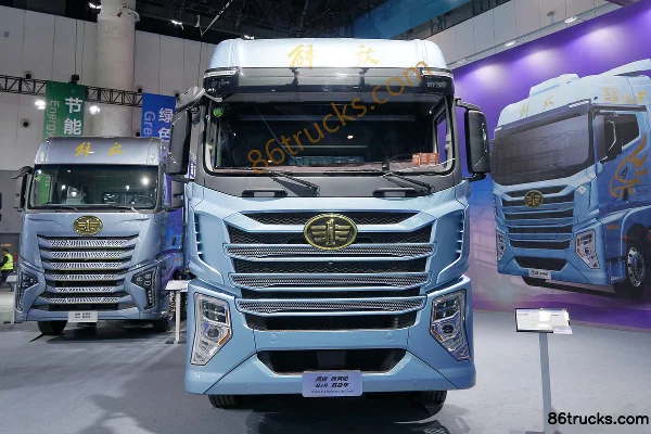 FAW Jiefang Qingdao Yingtu Business Class 13.2L Diesel 620hp 8X4(12 wheels) FAW Jiefang 12-speed AMT Automatic 9.4m Stake Cargo Truck Exteri