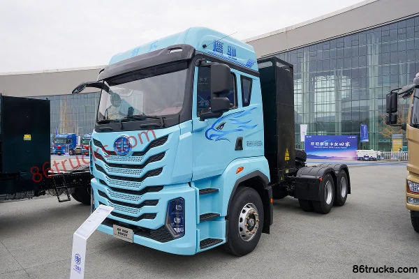 FAW Jiefang Yingchi 6X4(10 wheels) Battery Swap Pure Electric Tractor Truck CATL 400.61kWh Exterior (3) | 86Trucks