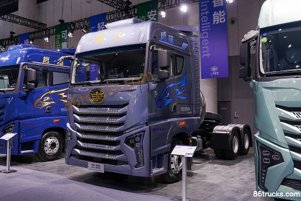 FAW Jiefang Yinghang Zhizun Edition 15.6L LNG 660hp 6X4(10 wheels) FAW Jiefang 12-Speed AMT Automatic Tractor Truck Exterior (3) | 86Trucks