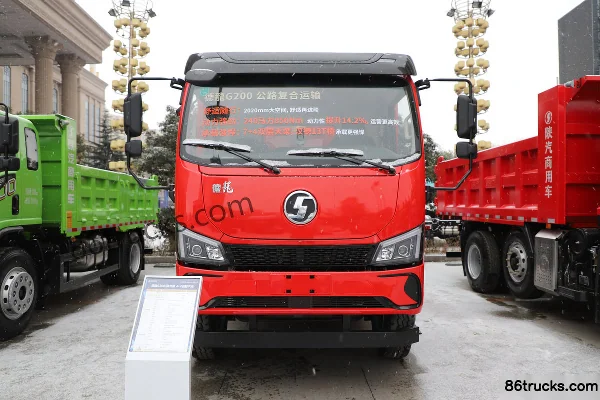 SHACMAN Commercial Vehicle Delong G200 Standard Load Version 4.3L Diesel 200 hp 4X2(6 wheels) Fast Gear 8-speed 4.2m Cab-over Dump Truck Ext