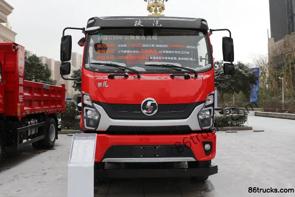 SHACMAN Commercial Vehicle Delong G500 version standard 4.3L diesel 240 ch 6X2R Fast Gear 10 vitesses 5.2 m camion benne Extérieur (2) | 86T