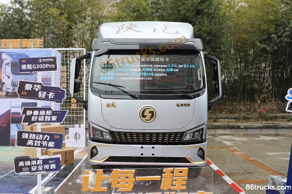 SHACMAN Commercial Vehicle Delong G300 Pro 2.5L Diesel 185 hp 4X2(6 wheels) Fast Gear 10-Speed Air Brake 4.18m Single Row Flatbed Light Truc