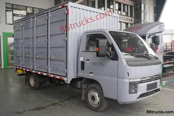 BYD T4 Tech Edition Hydraulic Tailgate 3.7m Single Row Pure Electric Van Light Truck FinDreams 62.36kWh 4X2(6 wheels) Ex