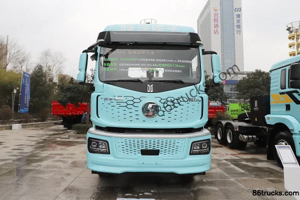 Proton Auto Standard Edition 6X4(10 wheels) Electric Tractor Truck CATL 400.619kWh Exterior (2) | 86Trucks