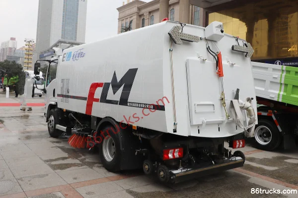 SHACMAN Commercial Vehicle Zhiyun S300 4X2(6 wheels) Electric Sweeper Truck, 120.27kWh Exterior (3) | 86Trucks