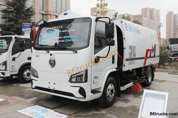 SHACMAN Commercial Vehicle Zhiyun S300 4X2(6 wheels) Electric Sweeper Truck, 120.27kWh Exterior (2) | 86Trucks