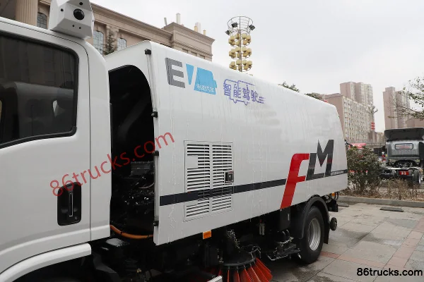 SHACMAN Commercial Vehicle Zhiyun S300 4X2(6 wheels) Electric Sweeper Truck, 120.27kWh Body (1) | 86Trucks