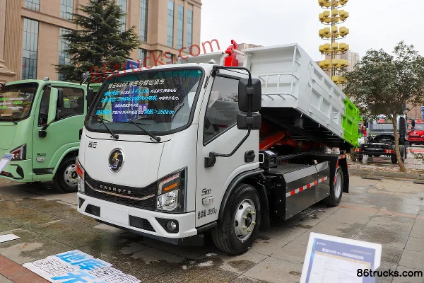 SHACMAN Commercial Vehicle Zhiyun S100 4X2(6 roues) camion benne à crochet 100% électrique CATL 140.95kWh Extérieur (3) | 86Trucks