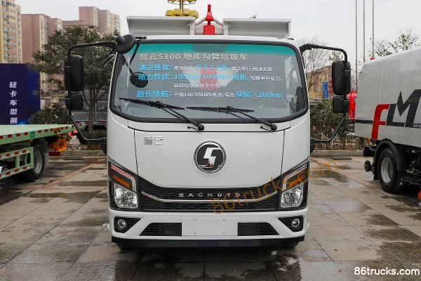 SHACMAN Commercial Vehicle Zhiyun S100 4X2(6 roues) camion benne à crochet 100% électrique CATL 140.95kWh Extérieur (2) | 86Trucks