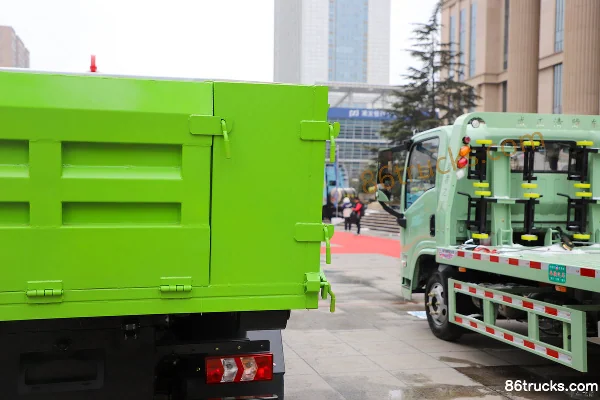 SHACMAN Commercial Vehicle Zhiyun S100 4X2(6 roues) camion benne à crochet 100% électrique CATL 140.95kWh Carrosserie (3) | 86Trucks