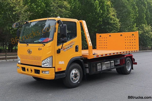 FAW Jiefang J6F 185hp 4X2(6 wheels) Diesel 8-speed Wrecker Truck (Xinkaijie) Exterior (3) | 86Trucks