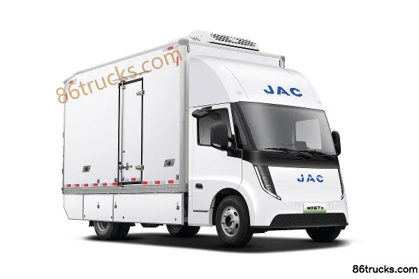JAC Kunpeng ET9 Flagship Edition 4X2(6 wheels) 4.055m single-row pure electric refrigerated truck CATL 140.41kWh Exterio