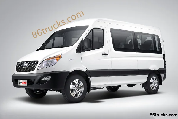 JAC 5 Series 2026 Model Qiangjin Edition 2T Diesel 129 hp 6-9 Seat Light Bus Exterior (2) | 86Trucks