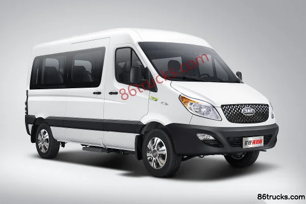 JAC 5 Series 2026 Model Qiangjin Edition 2T Diesel 129 hp 6-9 Seat Light Bus Exterior