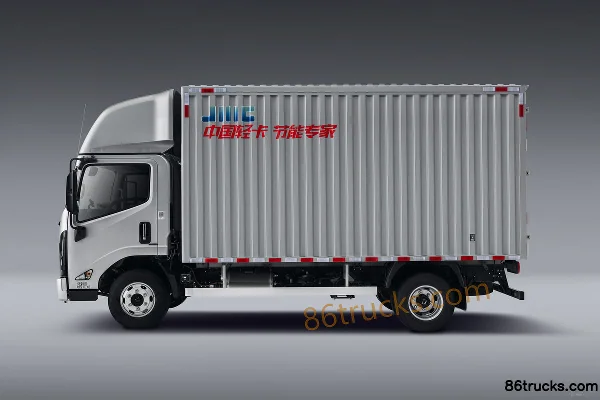 JMC E-Luda Max Wide Body Air Brake 4.2m Single Row Pure Electric Van Light Truck CATL 100.07kWh 4X2(6 wheels) Exterior (3) | 86Trucks