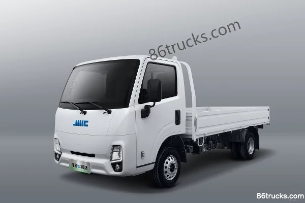 JMC Shunda frein hydraulique 3,89 m cabine simple camion léger plateau tout électrique CATL 77 kWh 4X2(6 roues) Extérieur (3) | 86Trucks