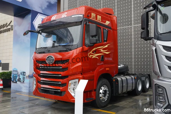 FAW Jiefang Qingdao Yingteng 13.2L Diesel 580 hp 6X4(10 wheels) FAW Jiefang 12-Speed Tractor Truck Exterior (3) | 86Trucks
