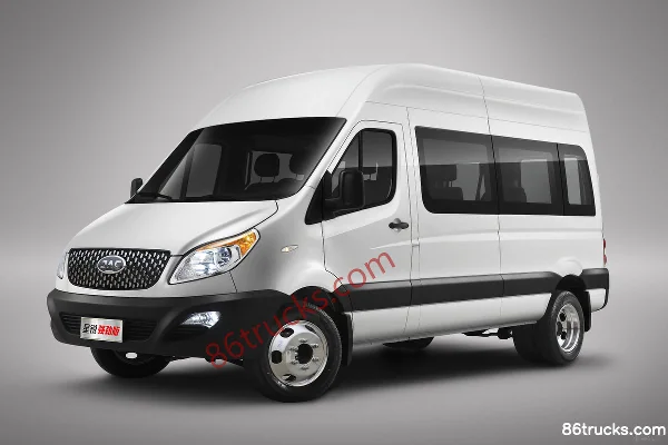 JAC New 5 Series 2026 Model Powerful Edition 2T Diesel 129hp High Roof 6-9 Seats Light Bus Exterior (2) | 86Trucks