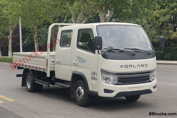 Foton Forland S1 3.14m Double-row Pure Electric Flatbed Light Truck Aiyike 83.57kWh 4X2(6 wheels) Exterior