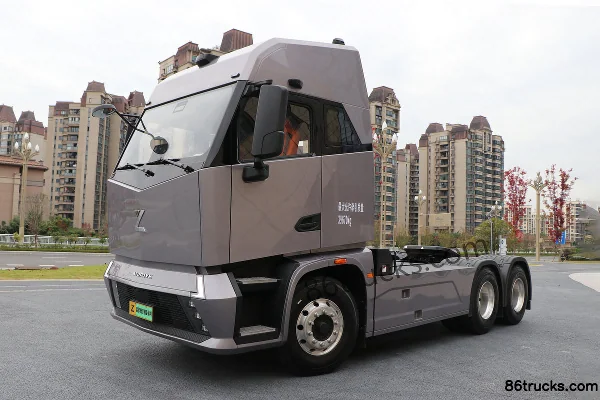 Zhiyu Weike Z7 Standard Load Edition 6X4(10 wheels) Electric Tractor Truck CALB 400.61kWh Exterior (3) | 86Trucks
