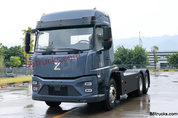 Zhiyu Weike Z5 Standard Load Edition 6X4(10 wheels) Electric Tractor Truck EVE 400.61kWh Exterior (2) | 86Trucks