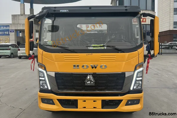 Sinotruk HOWO Tongshuai 170hp 4X2(6 wheels) Fast Gear 8-Speed Wrecker Truck (Hubei Longmu) Exterior (2) | 86Trucks