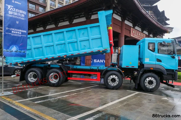 SANY 26 Model TAI 5 Lightweight 422 8X4(12 wheels) 6.5m pure electric dump truck CATL 262kWh Exterior (3) | 86Trucks