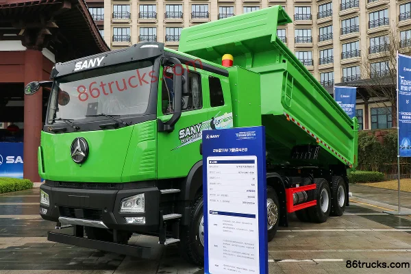 SANY 26 TAI 7 Composite 420 8X4(12 wheels) 5.8m Pure Electric Dump Truck CATL 600kWh Exterior (2) | 86Trucks