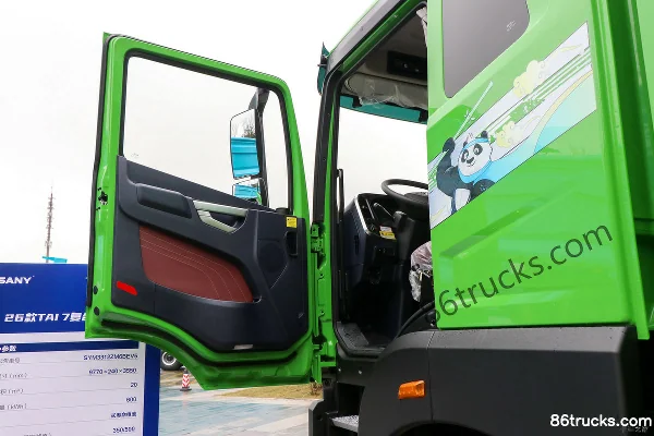 SANY 26 TAI 7 Composite 420 8X4(12 wheels) 5.8m Pure Electric Dump Truck CATL 600kWh Cab (1) | 86Trucks