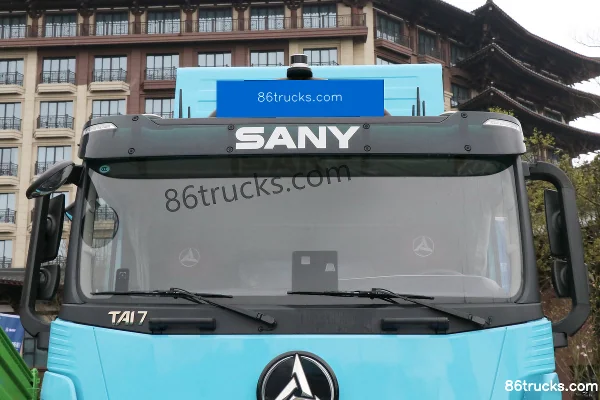 SANY 26 Model TAI 7 Composite 423 8X4(12 wheels) Autonomous 6.5m Half Cab Electric Dump Truck CATL 400kWh Exterior (3) | 86Trucks