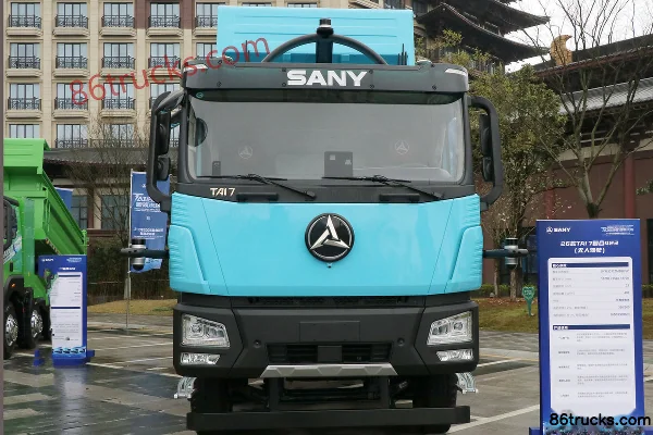 SANY 26 Model TAI 7 Composite 423 8X4(12 wheels) Autonomous 6.5m Half Cab Electric Dump Truck CATL 400kWh Exterior