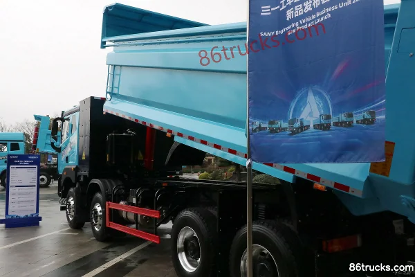 SANY 26 Model TAI 7 Composite 423 8X4(12 wheels) Autonomous 6.5m Half Cab Electric Dump Truck CATL 400kWh Body (3) | 86Trucks