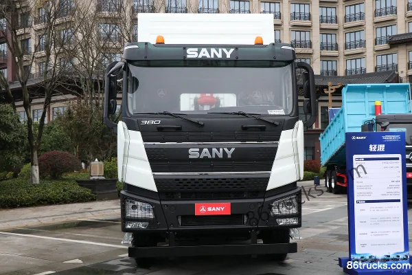 SANY380 6X4(10 wheels) 6.5m Half Row Plug-in Hybrid Dump Truck FinDreams 17.3kWh Exterior