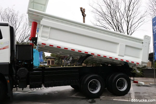 SANY380 6X4(10 wheels) 6.5m Half Row Plug-in Hybrid Dump Truck FinDreams 17.3kWh Body (1) | 86Trucks