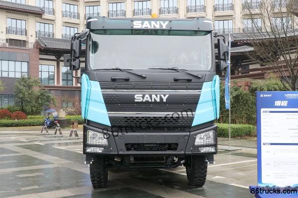 SANY 6X4(10 wheels) 6.5m Single Row Extended Range Hybrid Dump Truck 400kWh Exterior (2) | 86Trucks