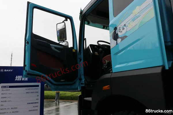 SANY 6X4(10 wheels) 6.5m Single Row Extended Range Hybrid Dump Truck 400kWh Cab (2) | 86Trucks