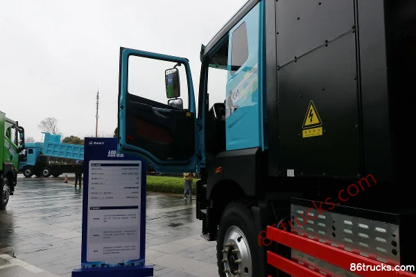SANY 6X4(10 wheels) 6.5m Single Row Extended Range Hybrid Dump Truck 400kWh Cab (1) | 86Trucks