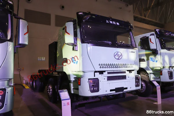 SAIC Hongyan Genlyon Composite Edition 8X4(12 wheels) 6.2m Pure Electric Dump Truck CATL 400kWh Exterior