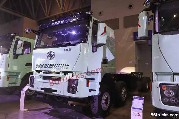 SAIC Hongyan Genlyon Heavy-Duty 8X4(12 wheels) 9m Pure Electric Dump Truck CATL 600kWh Exterior (3) | 86Trucks
