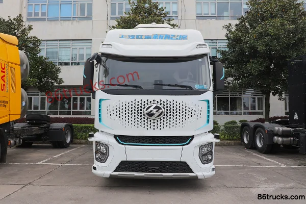 SAIC Hongyan Genlyon H6 4X2(6 wheels) Fuel Cell Tractor Truck CATL 100.27kWh Exterior (2) | 86Trucks