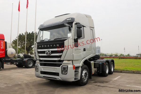 SAIC Hongyan Genlyon Diesel 480 hp 6X4(10 wheels) AMT Automatic Tractor Truck (Export Model) Exterior (3) | 86Trucks