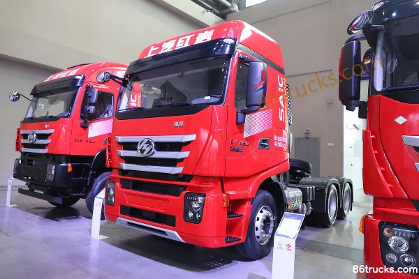 SAIC Hongyan Genlyon version standard version régions froides 11,1 L diesel 460 ch 6X4(10 roues) Fast Gear 12 vitesses toit surélevé tracteu