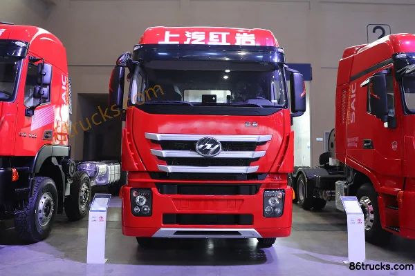 SAIC Hongyan Genlyon version standard version régions froides 11,1 L diesel 460 ch 6X4(10 roues) Fast Gear 12 vitesses toit surélevé tracteu
