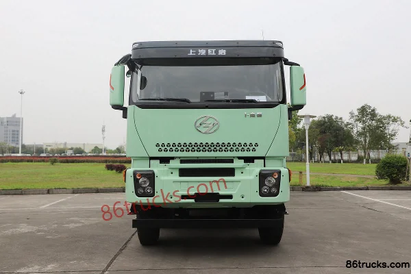 SAIC Hongyan Genlyon Heavy Duty 8X4(12 wheels) 8.8m Pure Electric Dump Truck CATL 600kWh Exterior (2) | 86Trucks