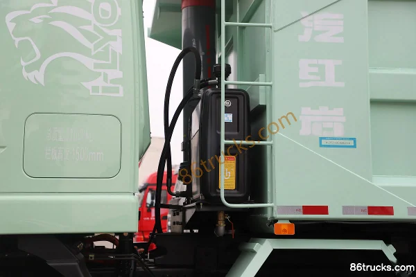 SAIC Hongyan Genlyon Heavy Duty 8X4(12 wheels) 8.8m Pure Electric Dump Truck CATL 600kWh Body (3) | 86Trucks
