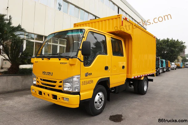 Isuzu 100P 120hp 4X2(6 wheels) 3.245m double-row van light truck (China VI)(air brake) Exterior (3) | 86Trucks