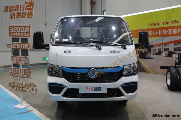 Dongfeng T5E frein hydraulique 3,79 m simple cabine plateau électrique pur micro camion CALB 62 kWh 4X2(6 roues) Extérieur (2) | 86Trucks