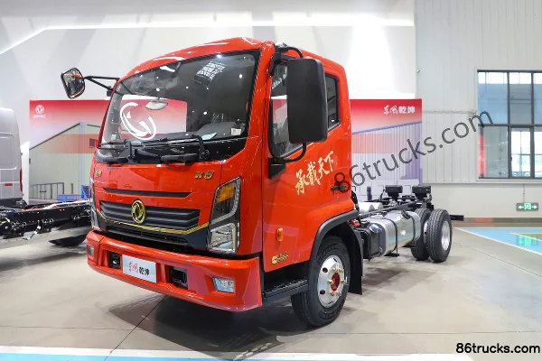 Dongfeng K6 2.5L Diesel 185hp 4X2(6 wheels) Fast Gear 8-speed Wide Body Air Brake 4.17m Single Row Flatbed Light Truck Exterior (3) | 86Truc